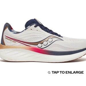 Saucony Men's Athletic Shoes - White, Navy, and Red
